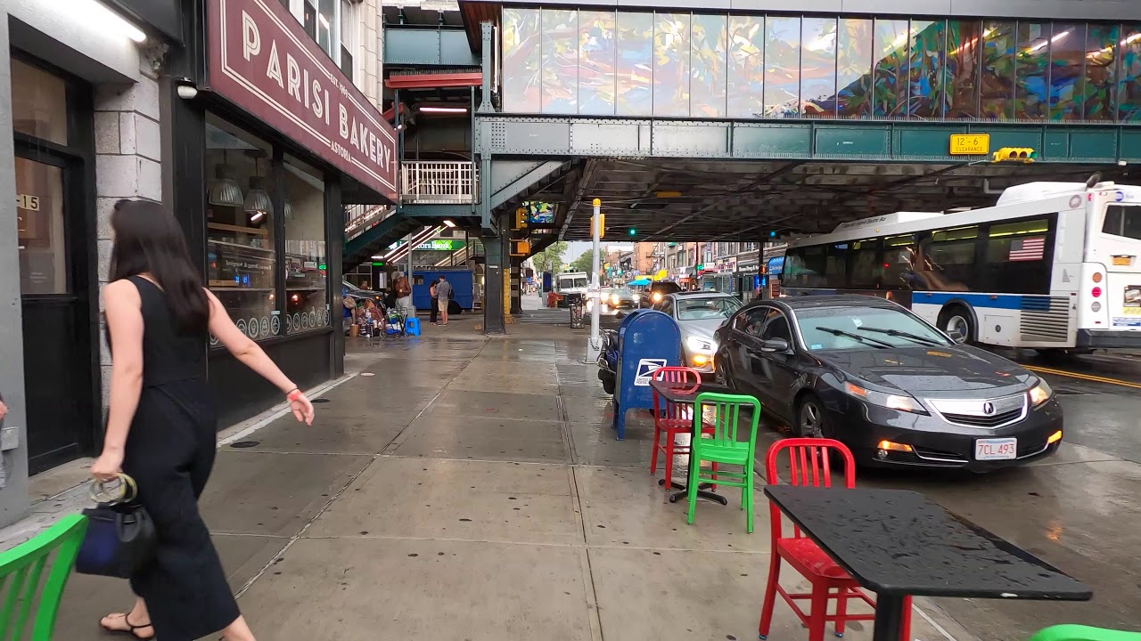 NYC Thunderstorm Rain Walk | Astoria, Queens (June 28, 2020) - ASMR