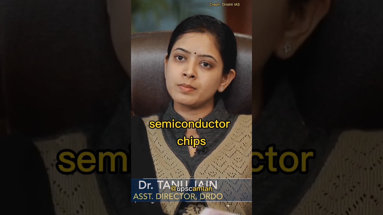 Why India can't make semiconductor chips 😱|UPSC Interview..#shorts