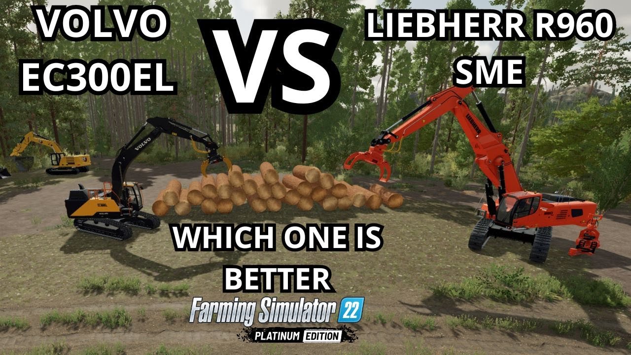 The Ultimate Excavator Showdown: Volvo EC300EL vs. Liebherr R960 SME