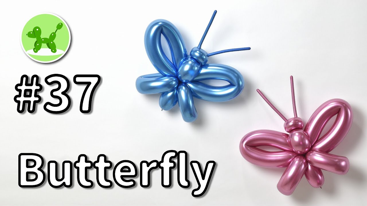 Butterfly - Balloon Animals for Beginners #37 / バルーンアートの基本 #37 (蝶)