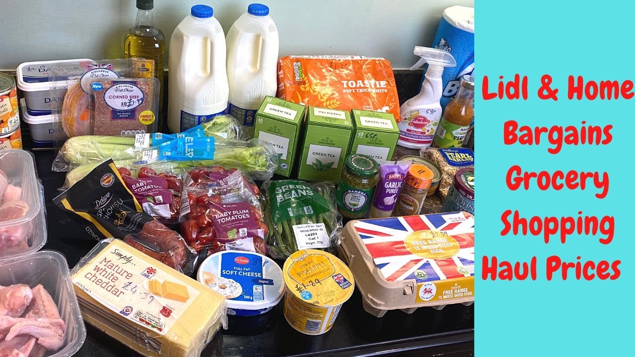 Lidl + Home Bargains Grocery Shopping Haul UK