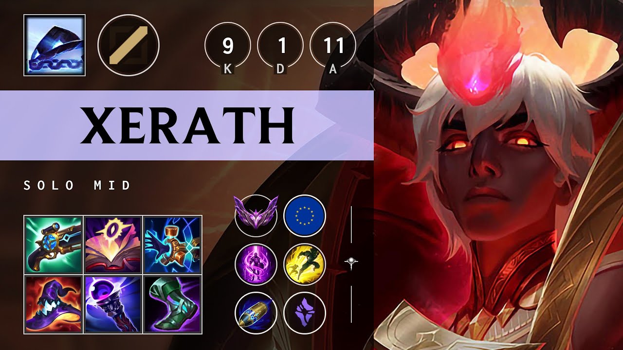 Xerath Mid vs Yone: Dominating - EUW Master Patch 14.19