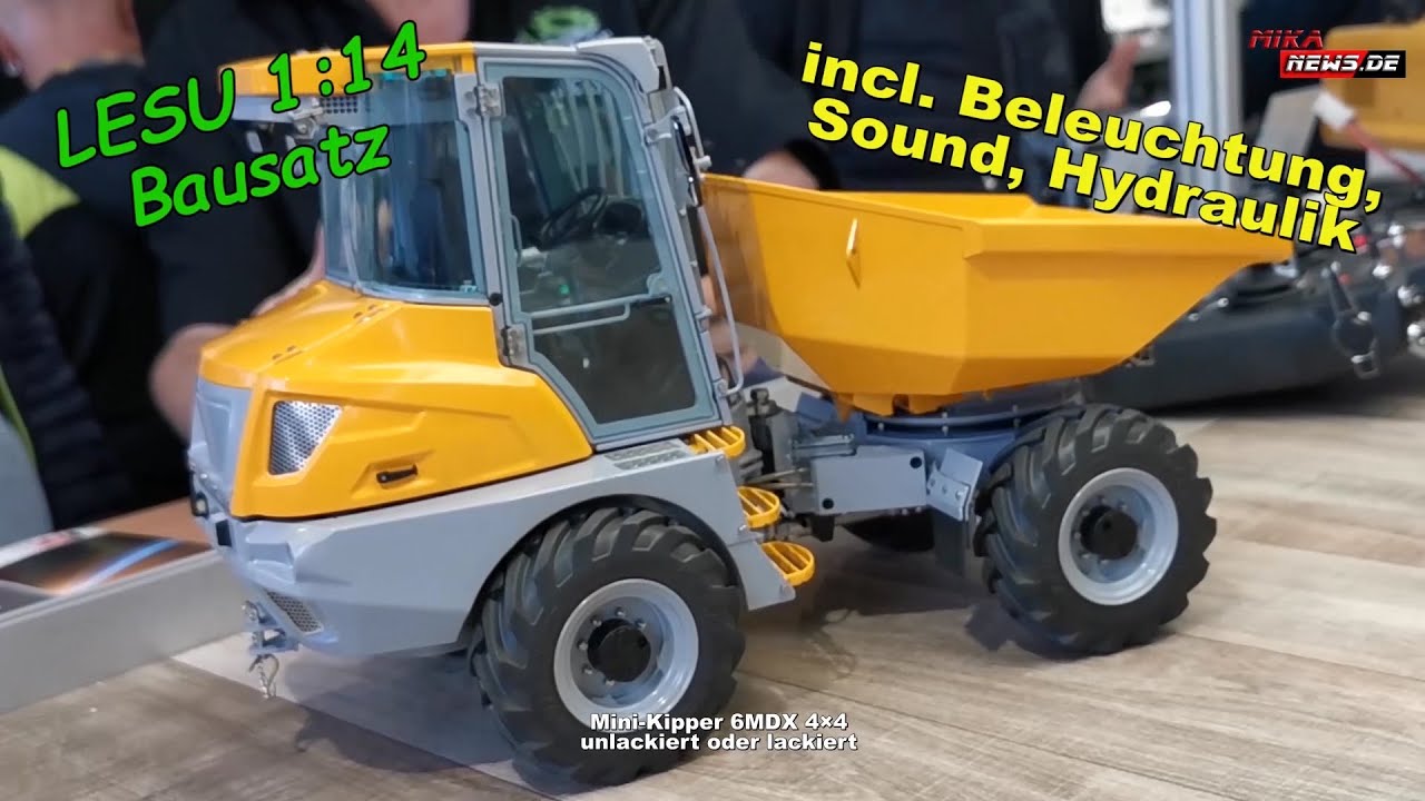 Mini Kipper 6MDX 4×4   Knicklenkung   Hydraulik   Sound   thicon models