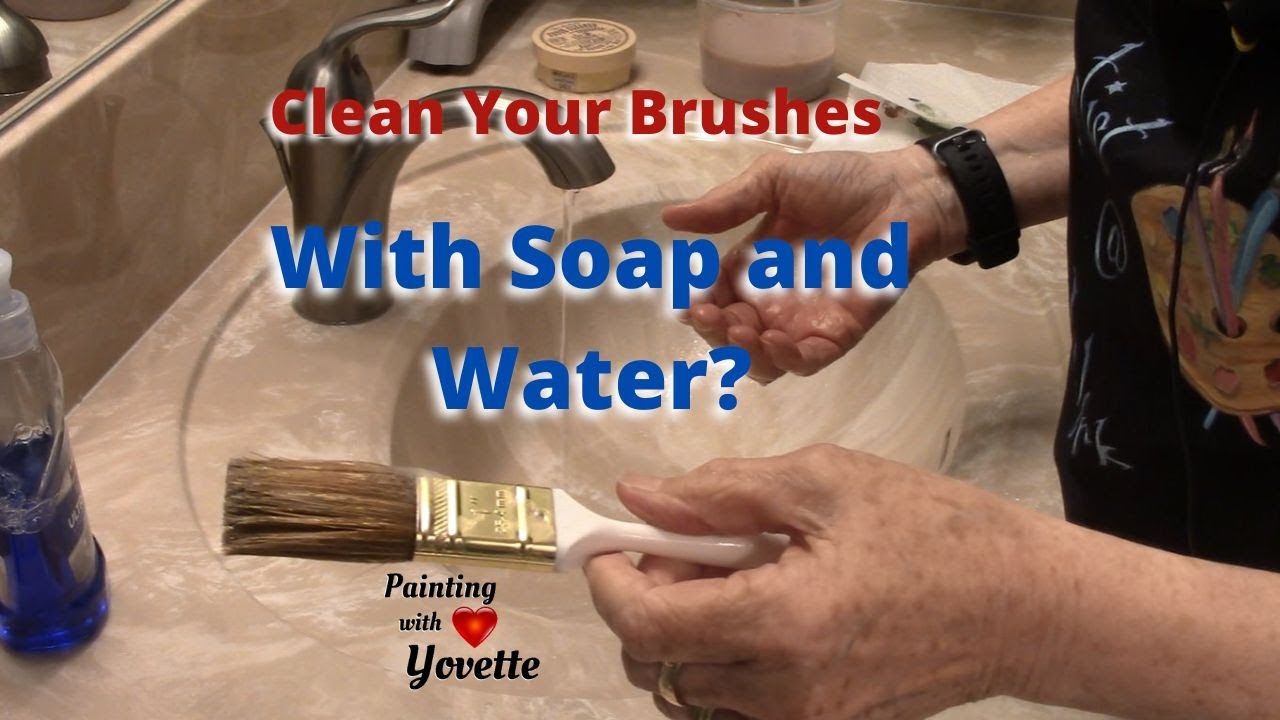 Clean Brushes with Soap & Water? // View Lesson in my Bathroom