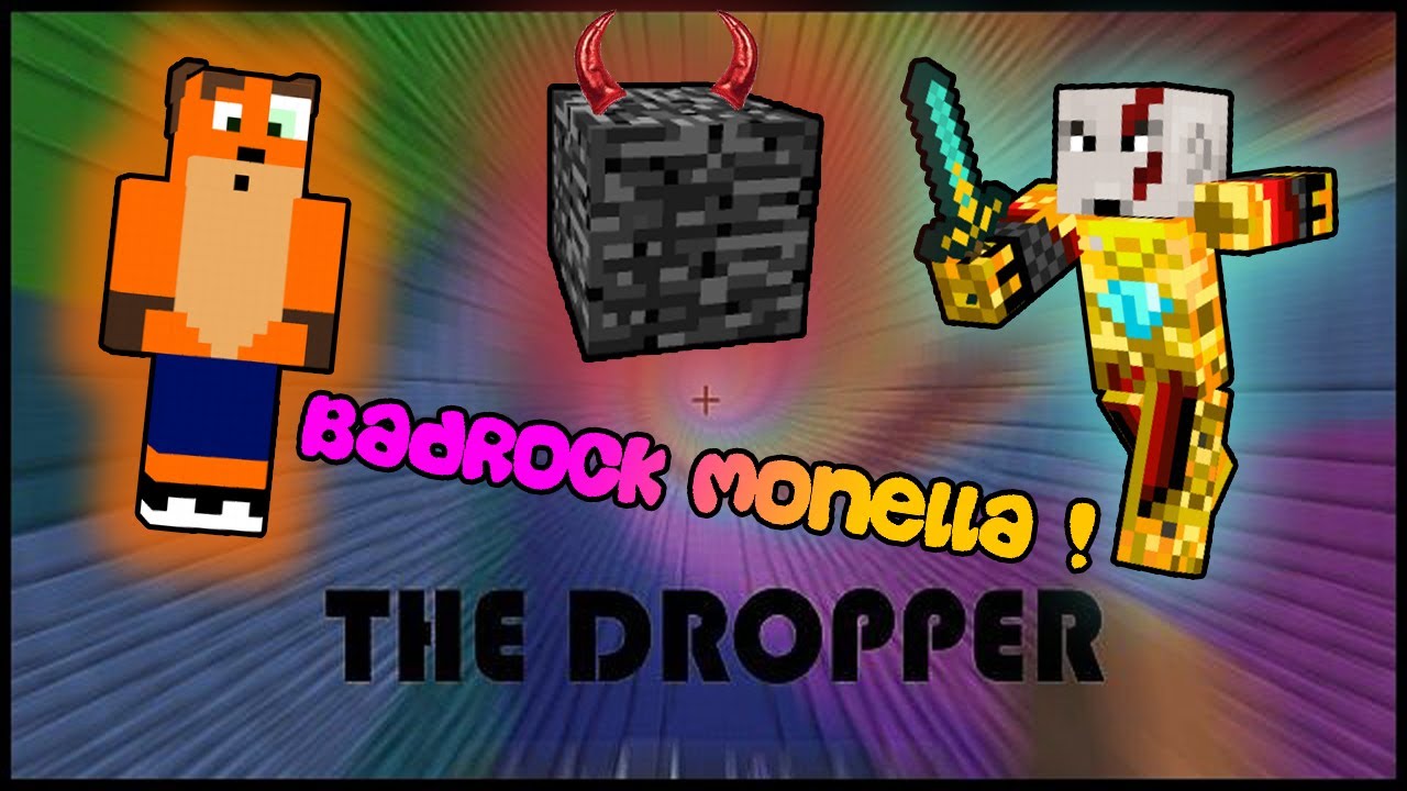 BADROCK MONELLA! - The Dropper #1 - Minecraft CRAZY CUSTOM MAP!