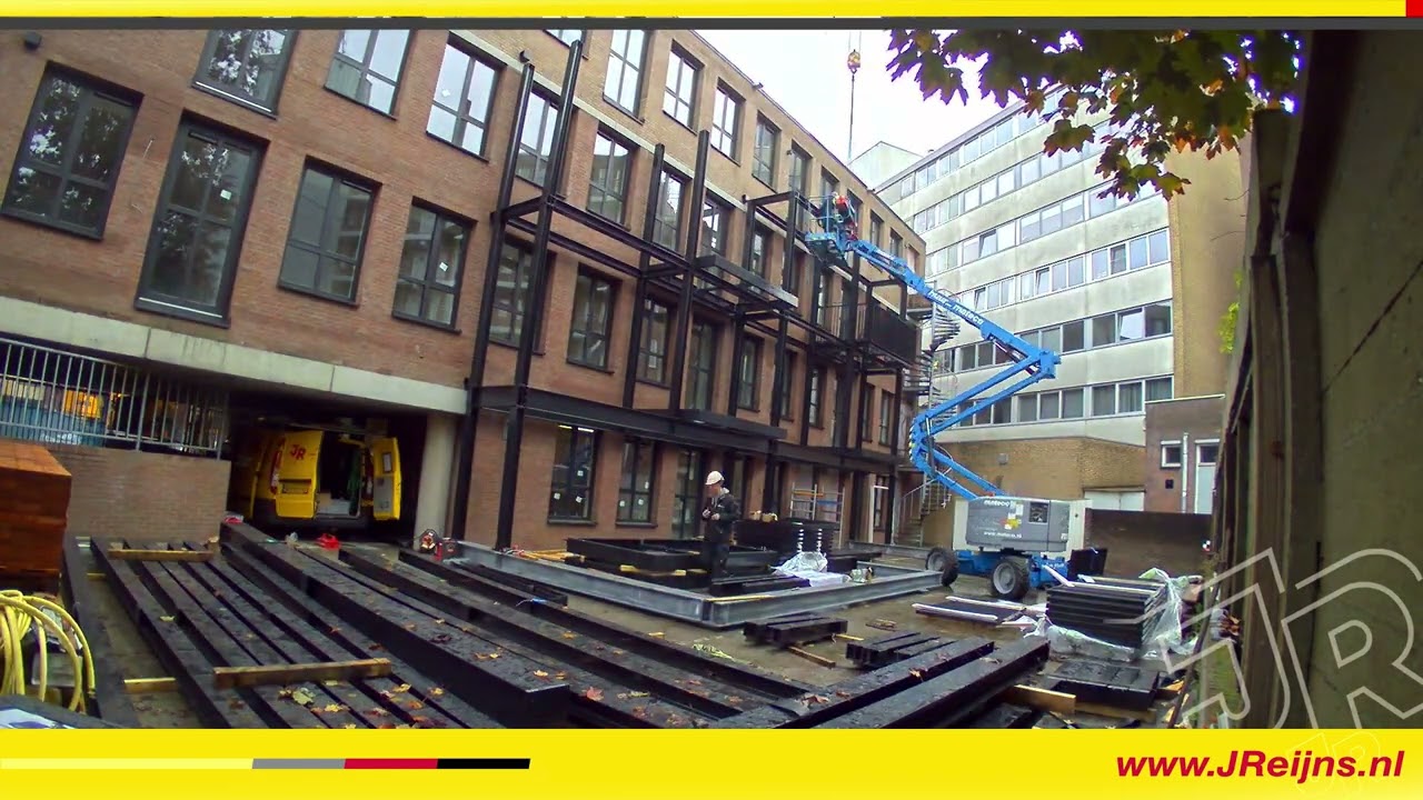 Montage staalconstructie - Transformatie Concordiastraat Breda (Jac Reijns Staalconstructie)