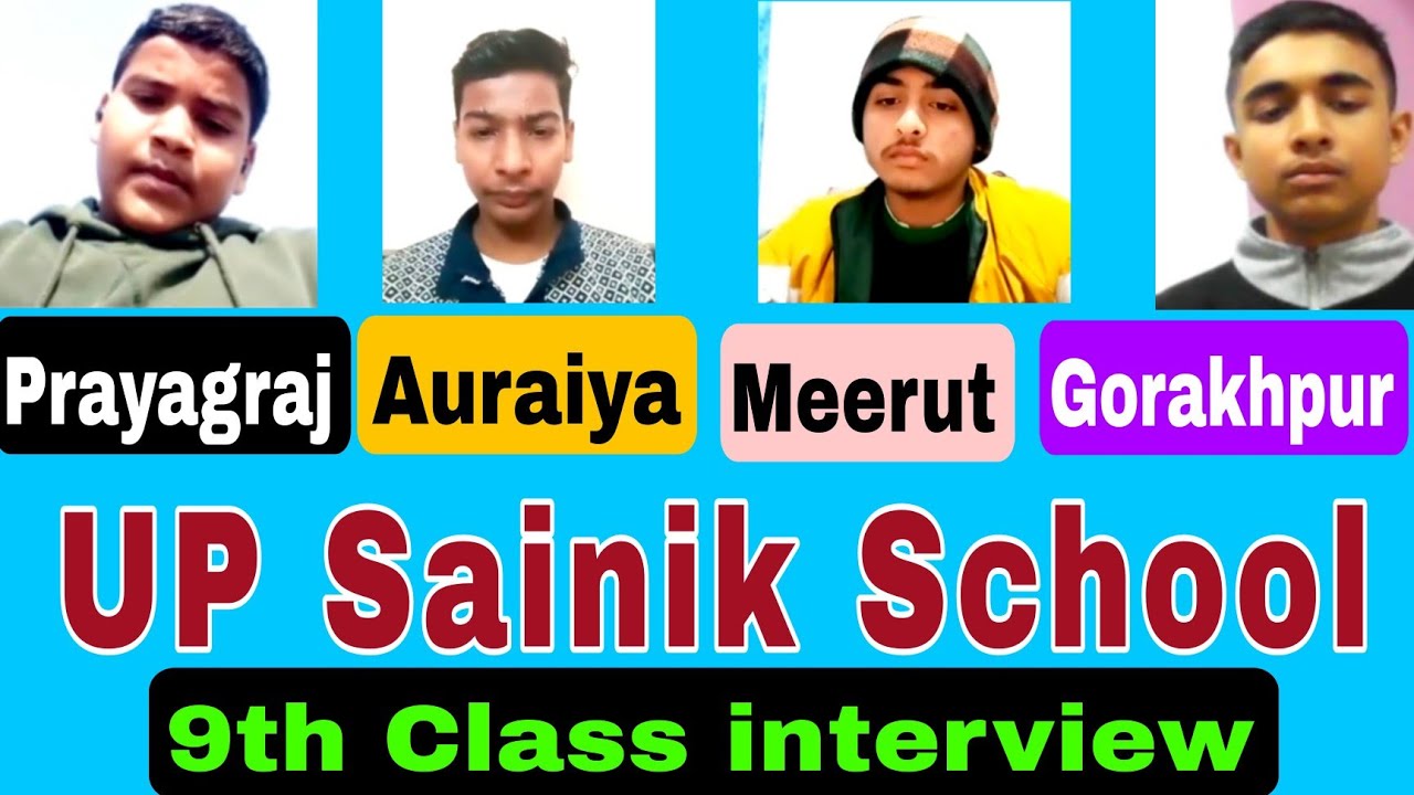 Up Sainik School 9 Class interview | 9th Class up Sainik School Interview Manoj Sharma | PD Classes