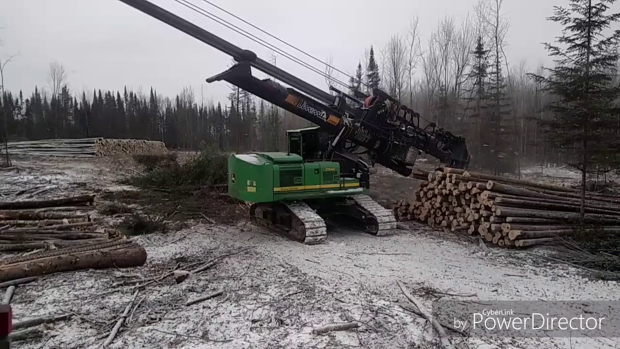 Механизированная лесозаготовка в Миннесоте!!!