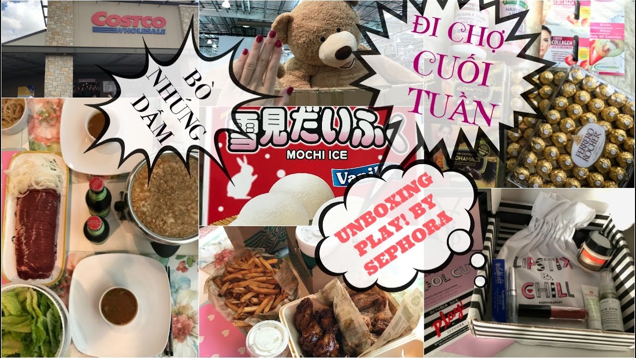 CUỐI TUẦN LÀM BÒ NHÚNG DẤM ♥ ĐI MUA ĐỒ Ở COSTCO VỚI ~$200 ♥ UNBOXING Play! by SEPHORA ♥ mattalehang