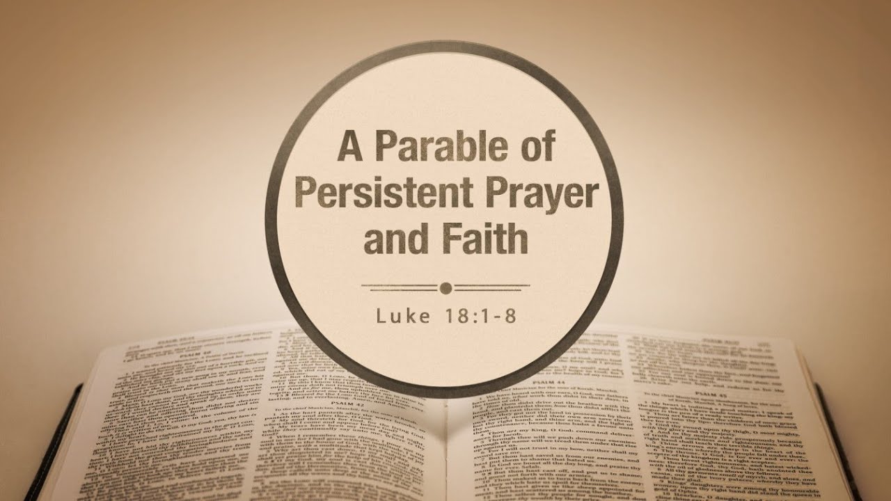 A Parable of Persistent Prayer and Faith  |  Luke 18-1-8
