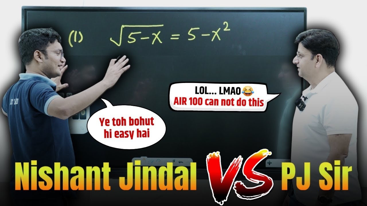 Toughest JEE Advanced Questions  PJ Sir  Nishant Jindal #jee2026 #jee2027 #kota