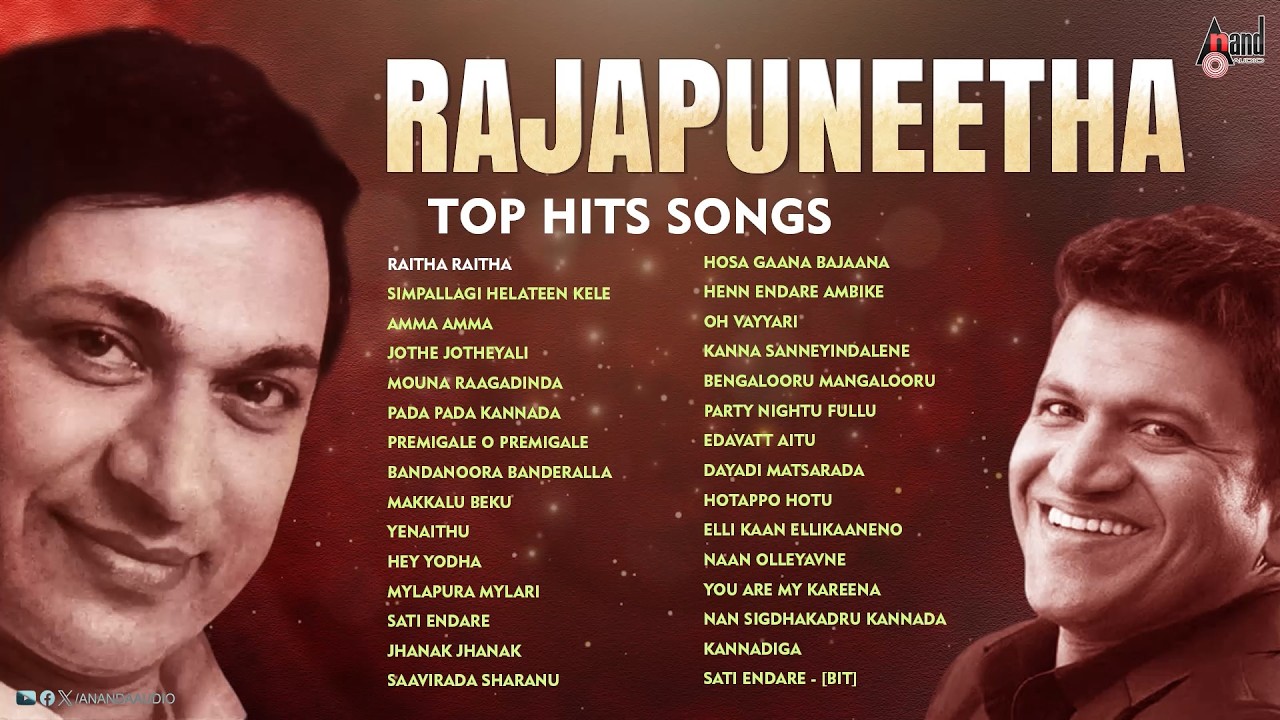 🔴LIVE | RAJAPUNEETHA TOP HITS SONGS | Kannada Audio Jukebox | #anandaudio