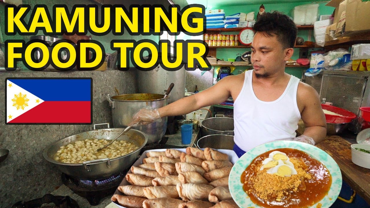 Best Eats in Kamuning! Palabok, Goto - Manila Street Food Tour - Filipino Food in the Philippines!