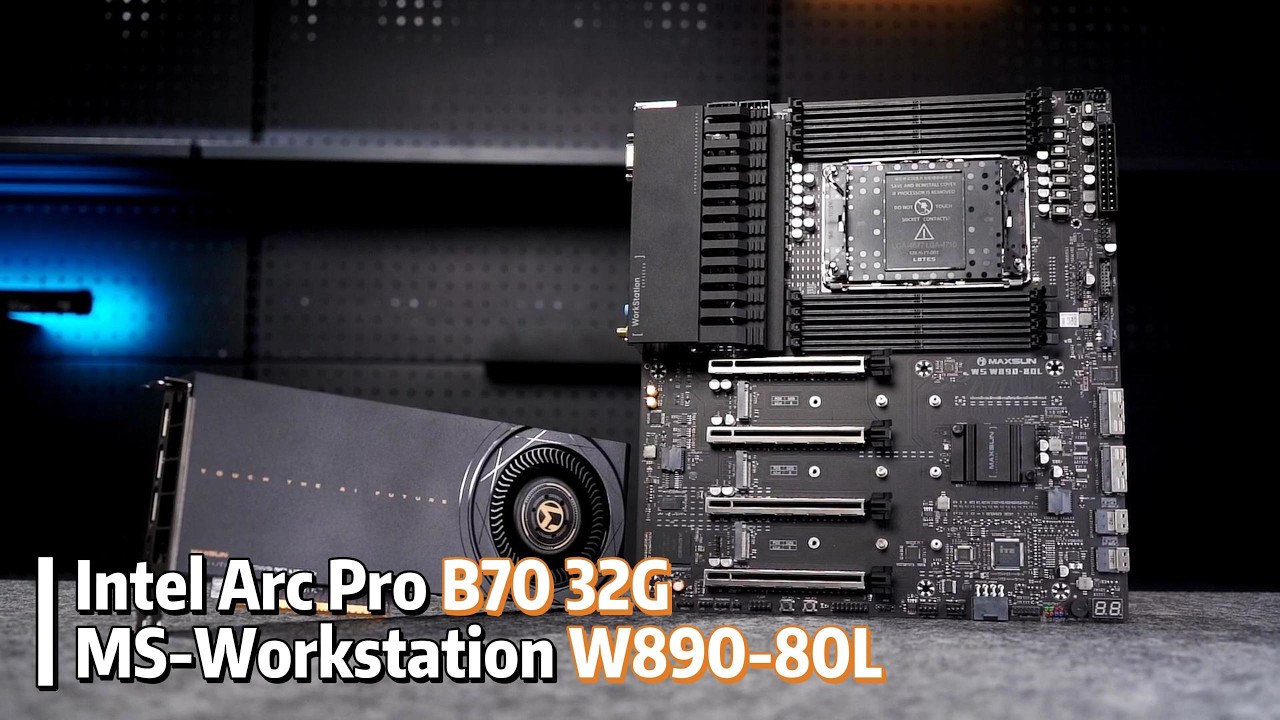 Computex 2026 MS-Intel Arc Pro B70 Workstation Solution