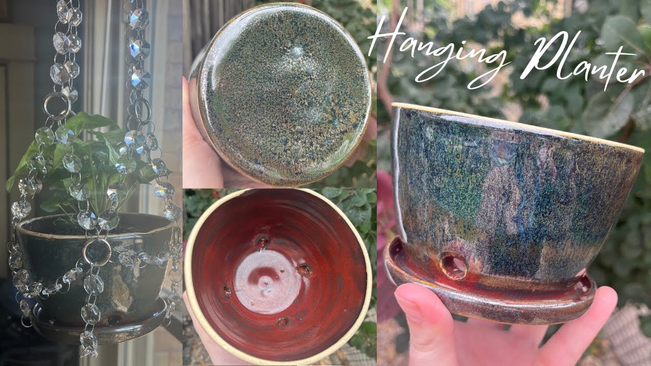Full Process of Making Another Hanging Planter for My Apartment Window | Pottery by Sara