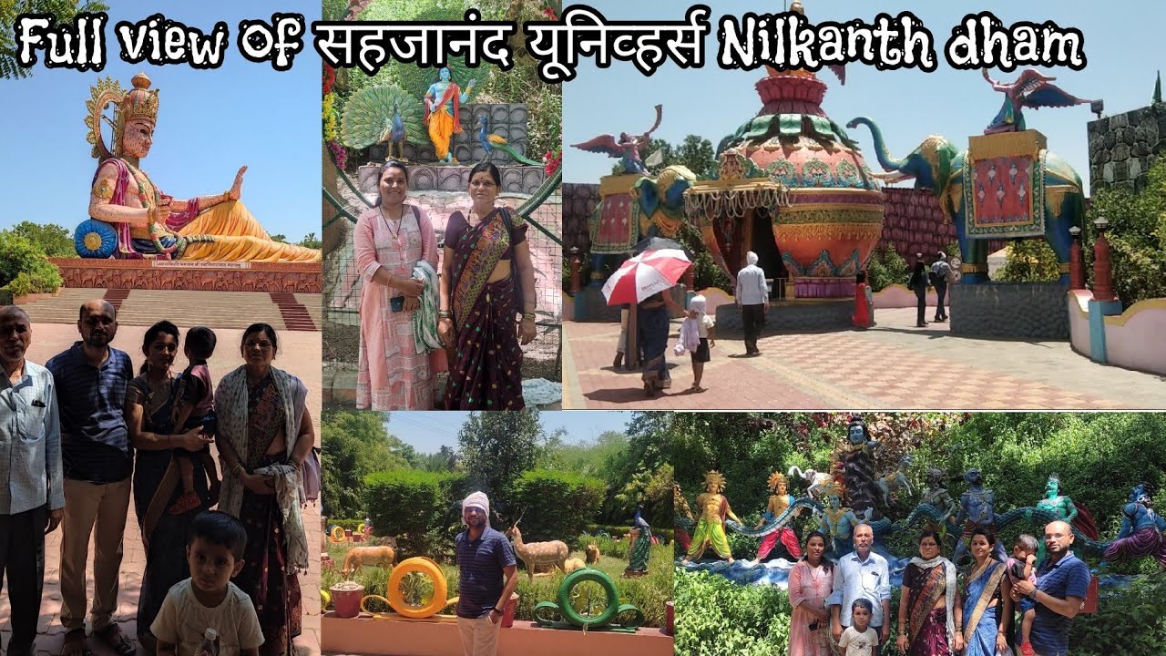 Full view of sahjanand universe @Nilkanth dham poicha, Gujrat India #sahjanand #swaminarayan #poicha