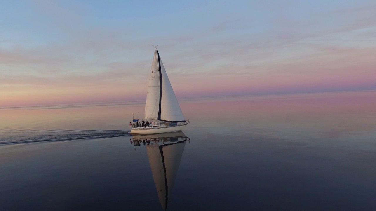 Sunset Sailing Lake Huron - Beautiful!