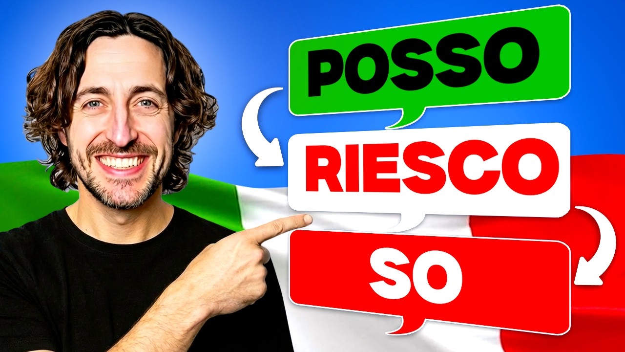 Italian Learners Get This Wrong: POTERE, RIUSCIRE, SAPERE