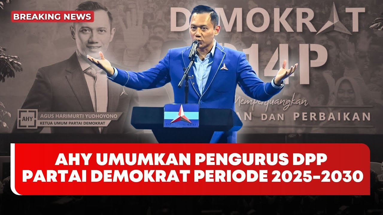 🔴 LIVE | AHY Umumkan Pengurus DPP Partai Demokrat Periode 2025-2030