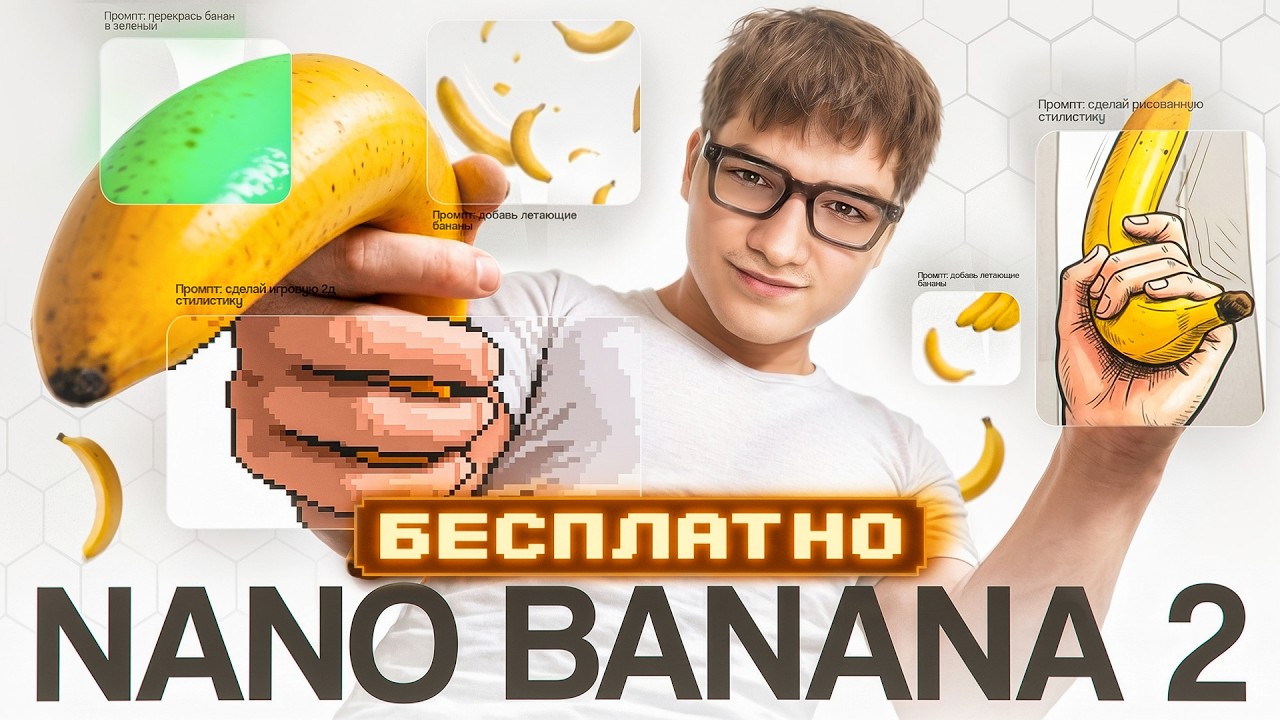 NANO BANANA 2 - БЕСПЛАТНО. Лучшая нейросеть для дизайнера