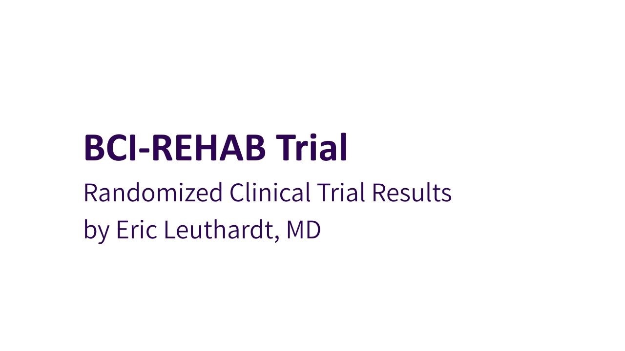 Randomized Clinical Trial Results | BCI-REHAB Trial