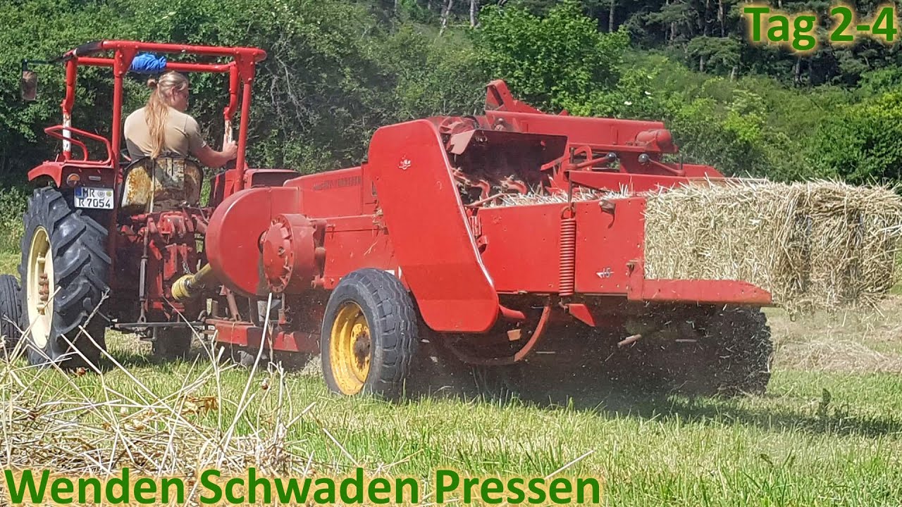 Heu - Wenden Schwaden Pressen - doch alles für nix? Tag 2-4 Juni Heu