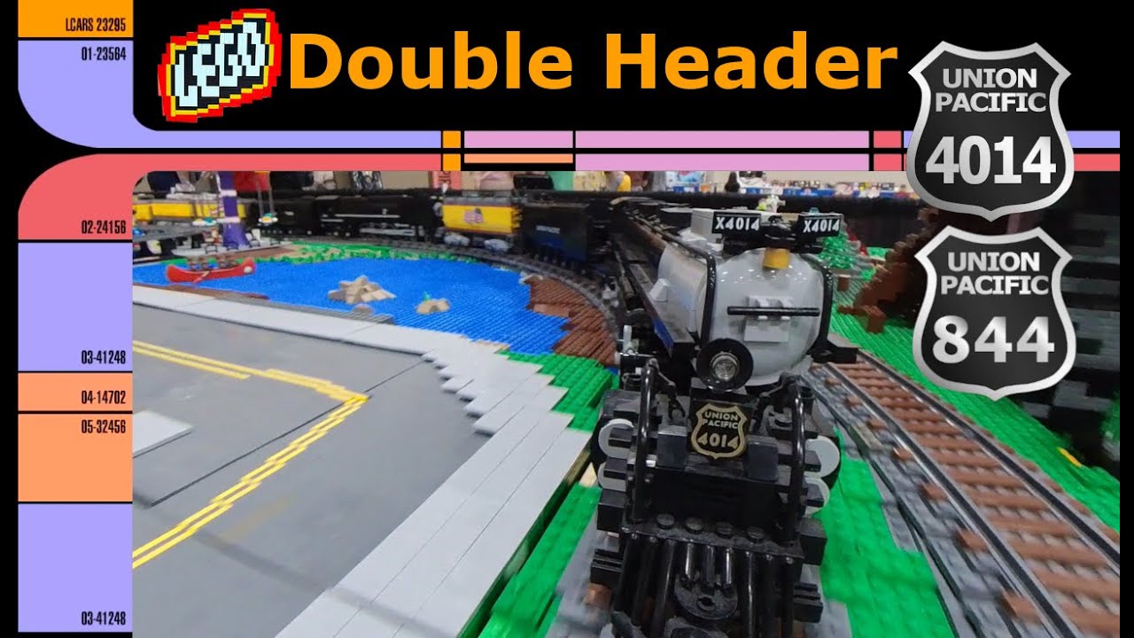 Big Boy and 8-4-4 Long Load LEGO Train at BrickSlopes 2021