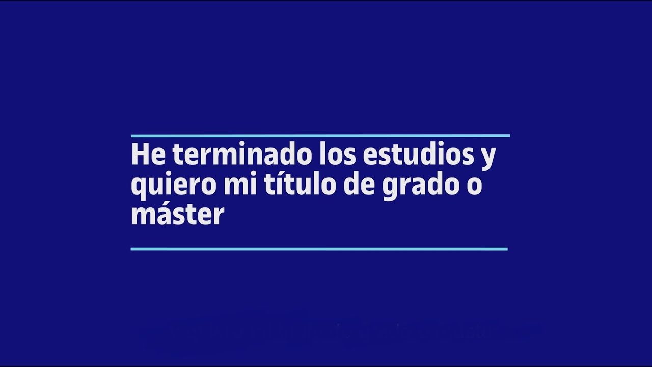 He terminado mis estudios en la UOC y quiero mi título