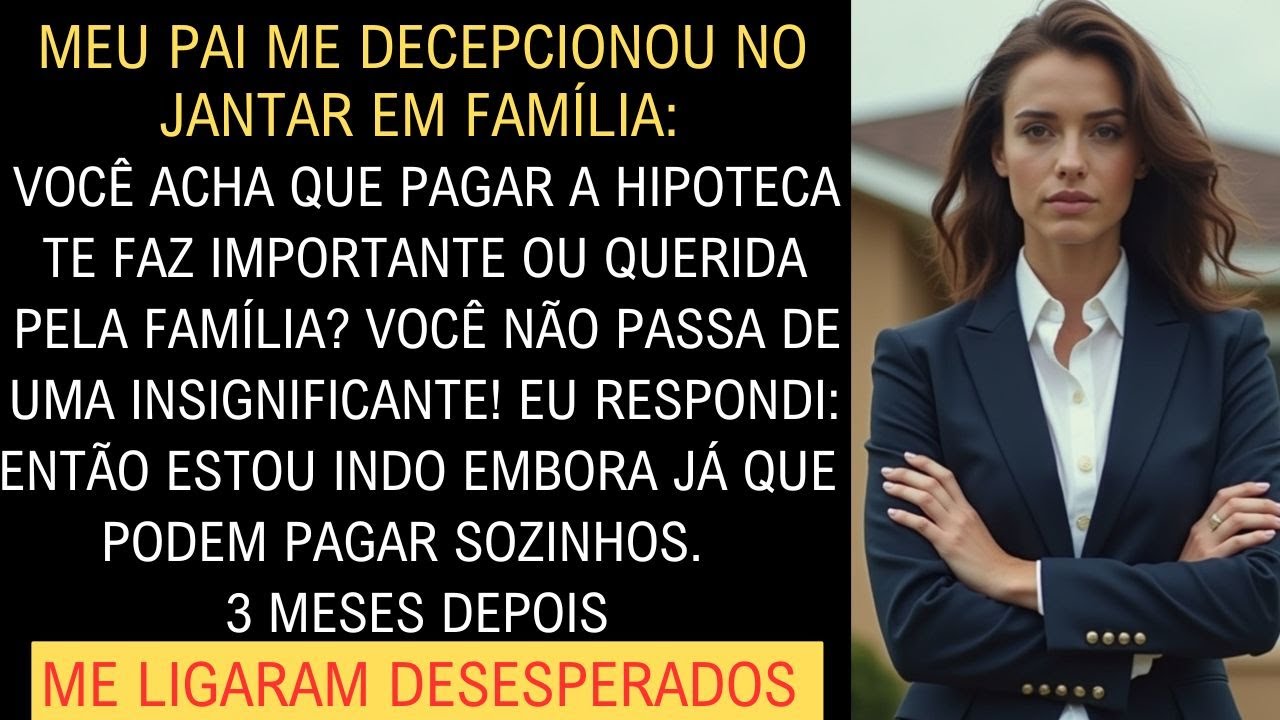 Meu Pai Me Humilhou no Jantar, Disse Que Eu Era Insignificante… Três Meses Depois, Implorou Para...