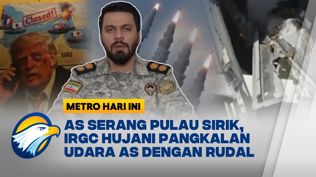 Balas Dendam Terbaru IRGC, Pangkalan Udara AS Dihujani Rudal [Metro Hari Ini]