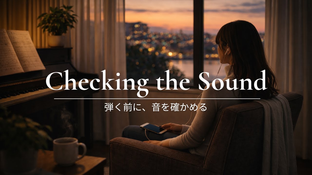 The Room with a Piano - 弾く前に、音を確かめる