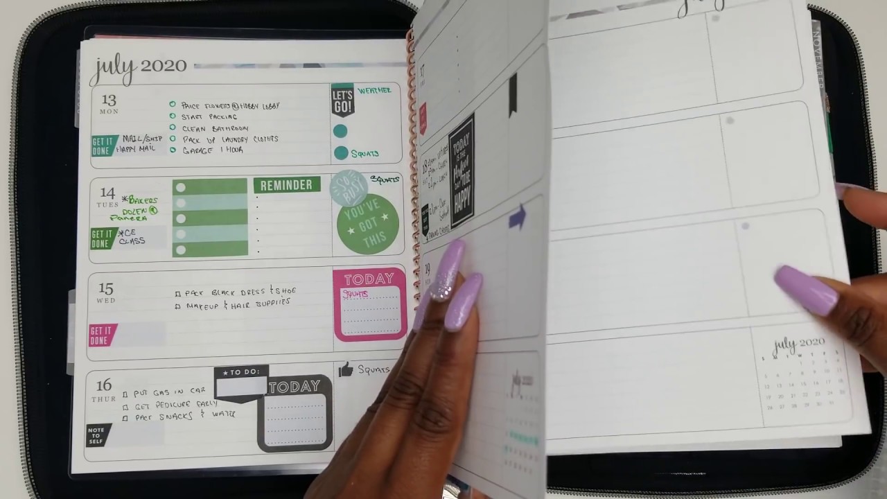 Как использовать наклейки Happy Planner в ежедневнике Erin Condren Life Planner
