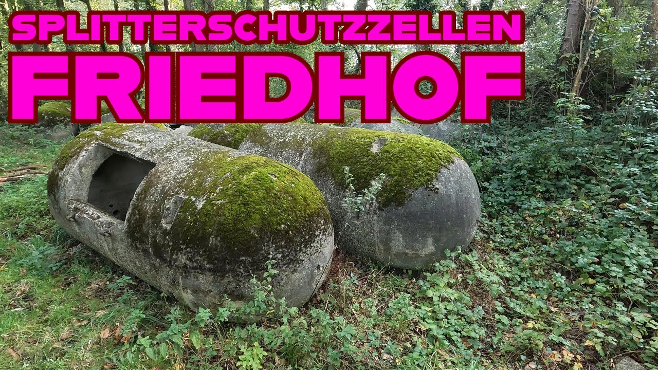 Ein Mann Bunker Splitterschutz Zelle Friedhof Hannover