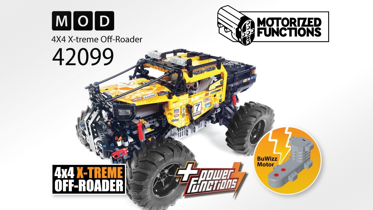 42099 4X4 X-treme Off-Roader RC MOD for Power Function & BuWizz Mortors