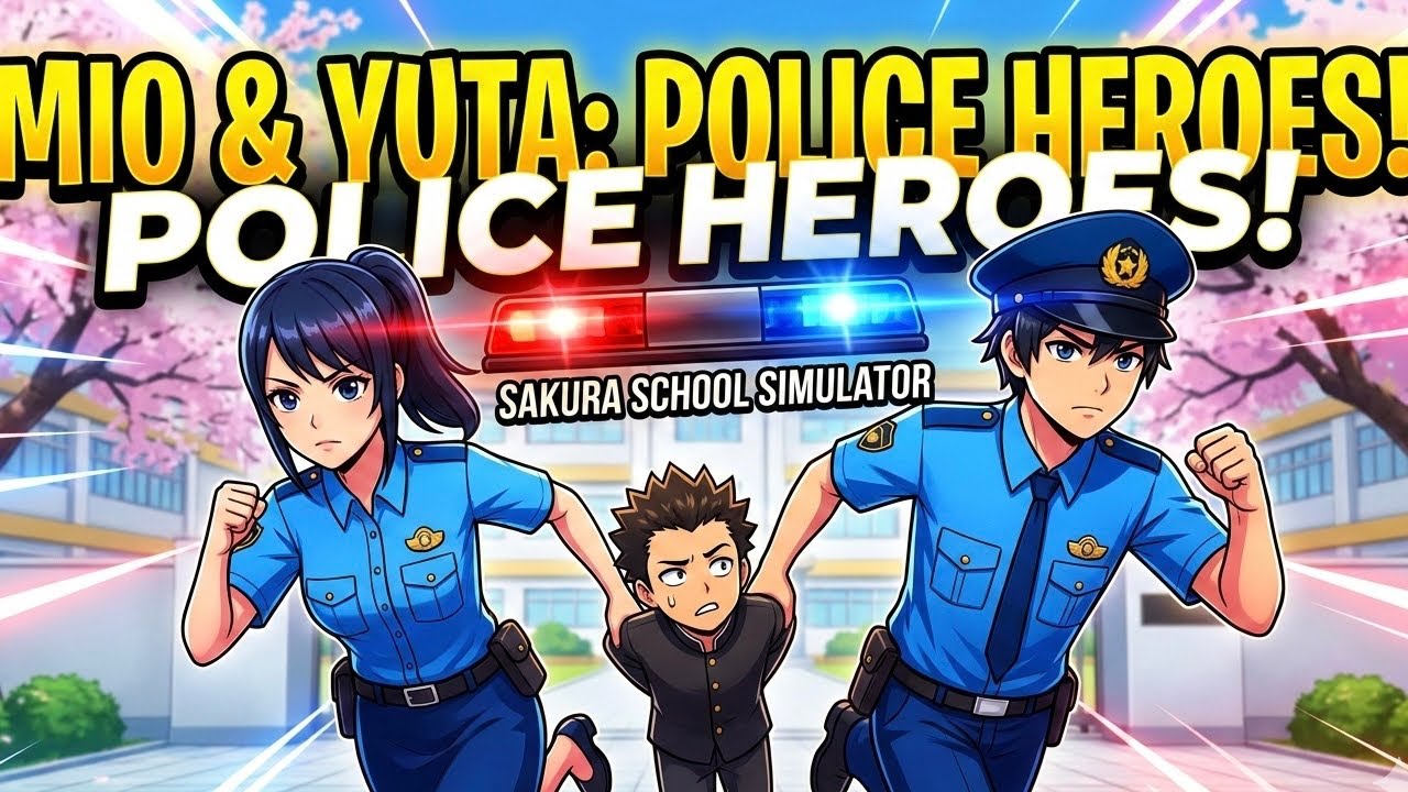 Mio and Yuta Help Police & Call the Doctor | Sakura School Simulator Roleplay #sss #sakura 