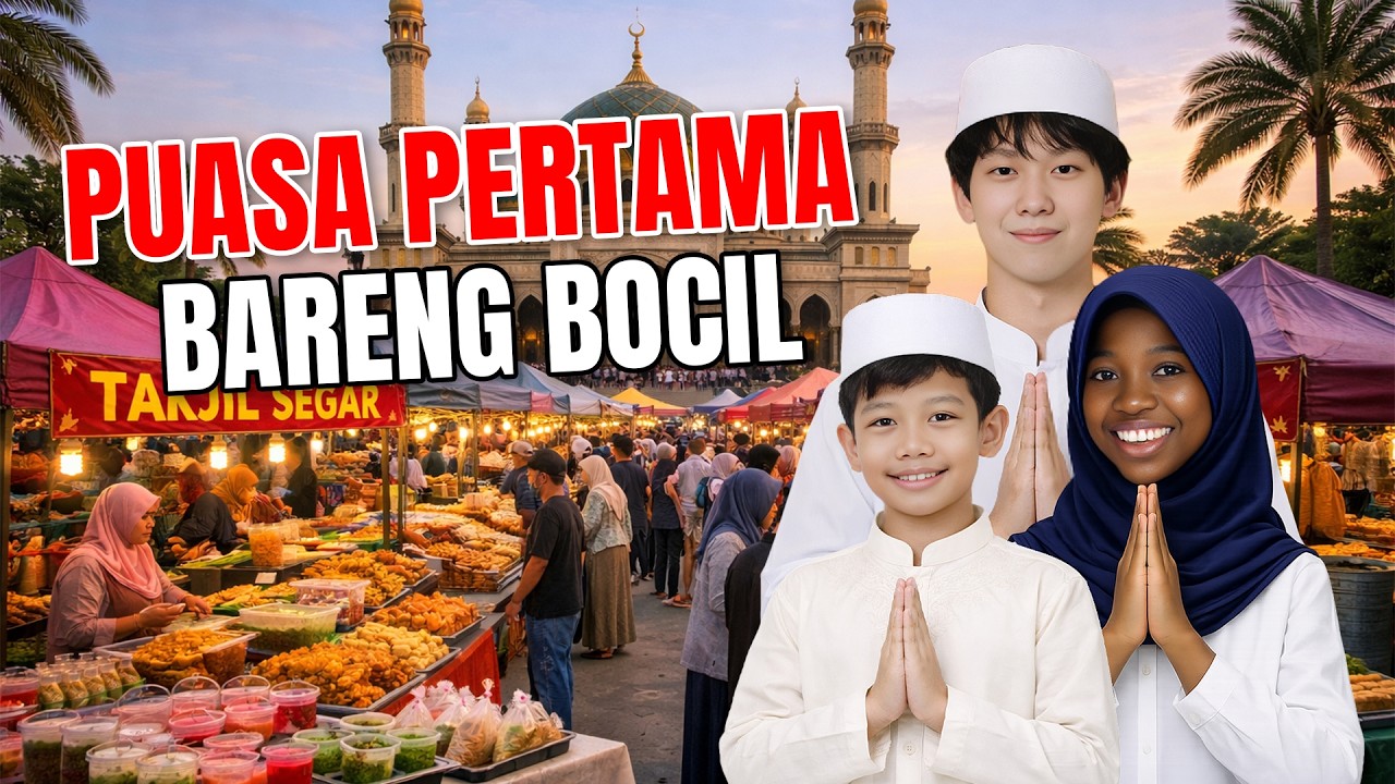 PUASA PERTAMA AJAK ADIK ANGKAT!! SAHUR BARENG UST. DERRY & BORONG TAKJIL!!
