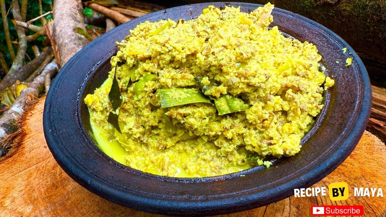 Wild Mashroom Curry Recipe in Sri Lanka ගමේ විදියට හදන ලේනා හතු කරිය | Lena Mashroom