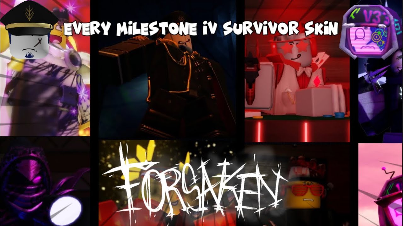 WINNING With EVERY Milestone IV Survivor Skin (Roblox Forsaken)