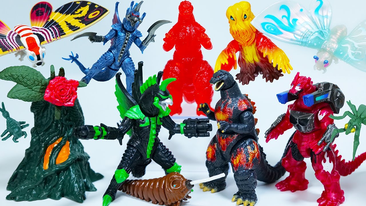 【ゴジラ】ゴジバーストが楽しすぎたwwww【ガトリングガイガン】3式機龍消防モード、マグマヘドラ、アイスモスラ、バーニングゴジラ 、ショッキラス、イマジネーションセット、ビオランテ花獣形態 レビュー