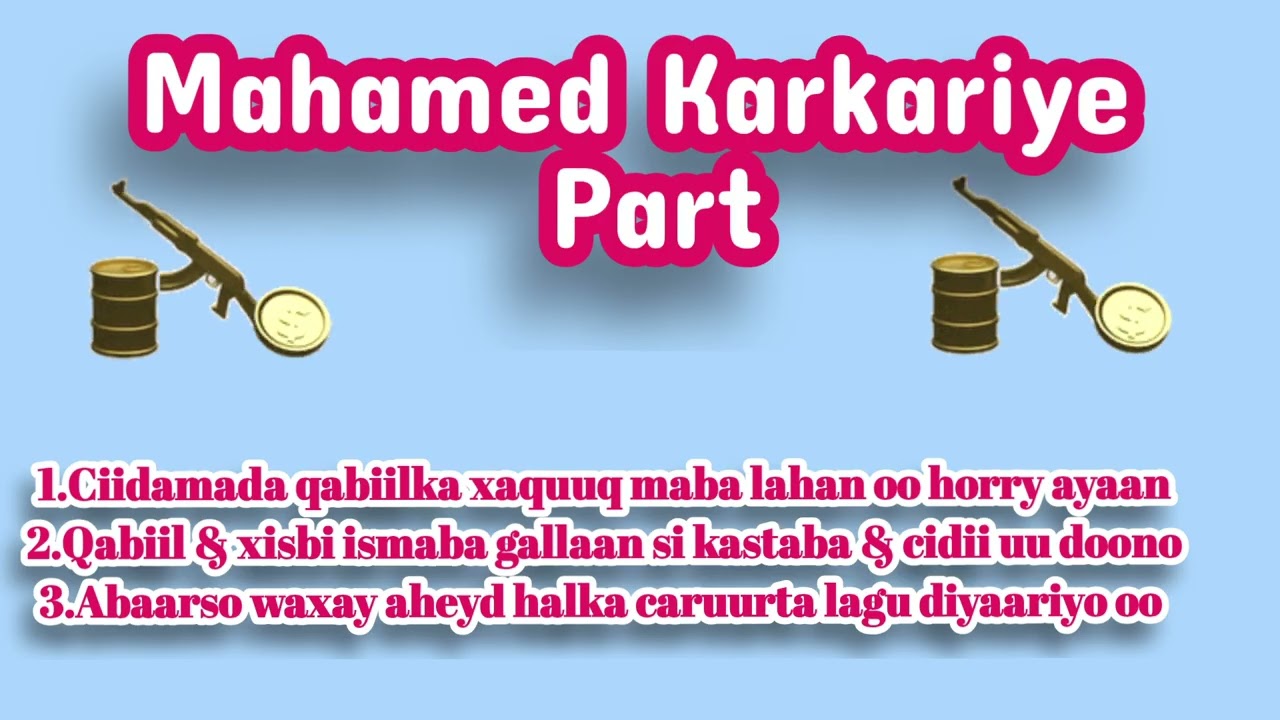 DHAGEYSO OO KARKARIYE OO SOO BANDHIGAY SABABHA MAXAABIISTA XIRAN LOOGA GAABSADAY IYO ADNA XIRIIRKA