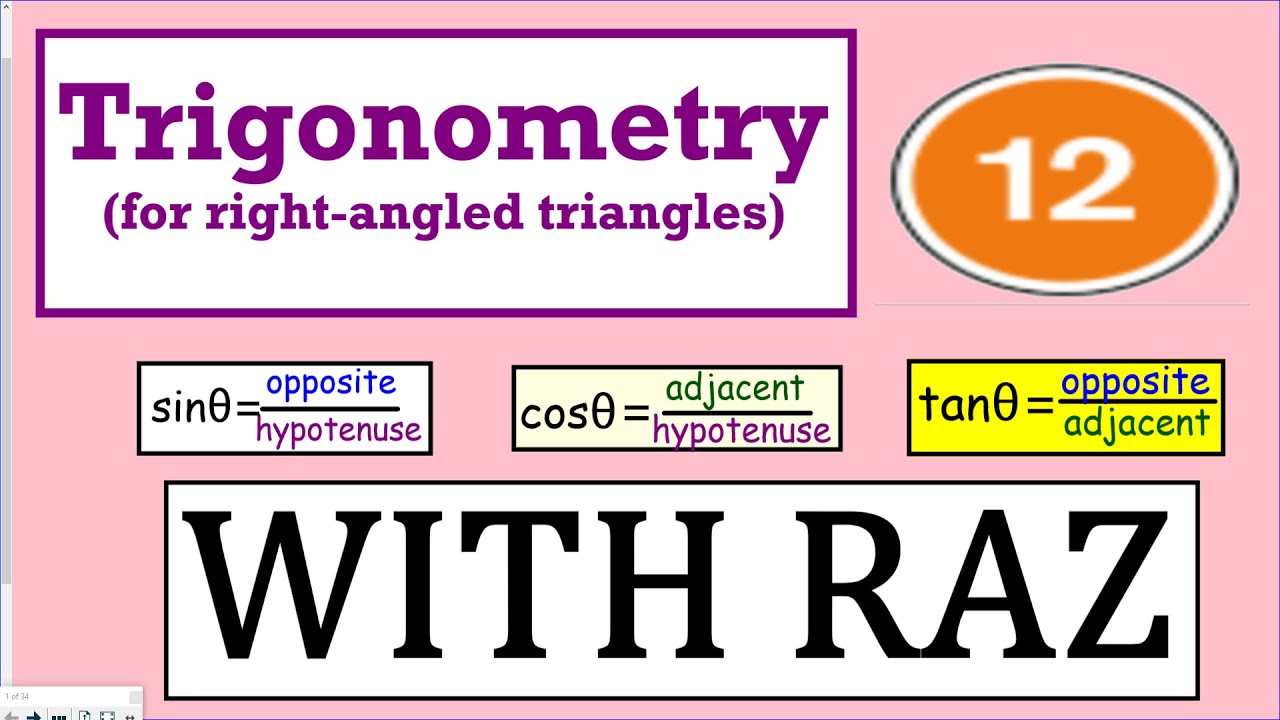 TRIGONOMETRY SOHCAHTOA LESSON