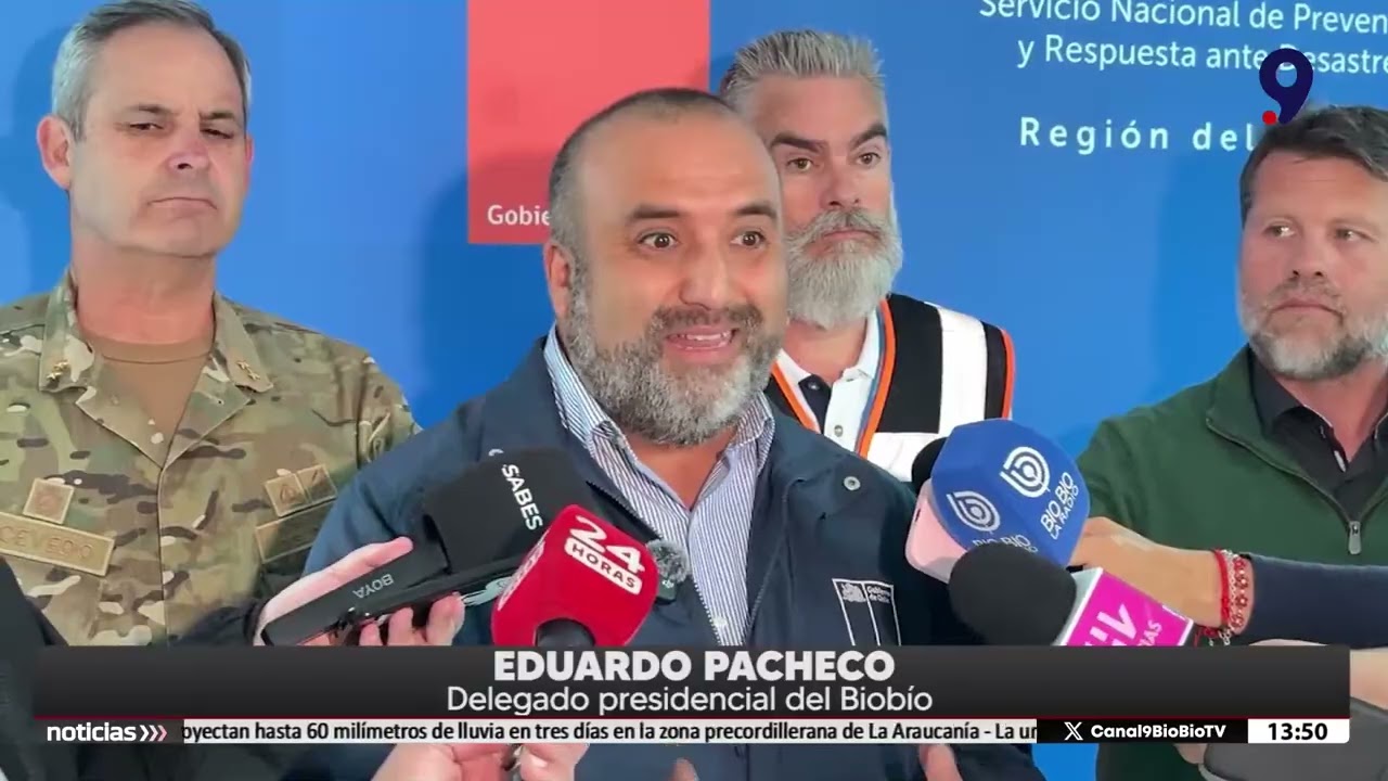 Analizan escenario ante anuncio de lluvias en el Biobío