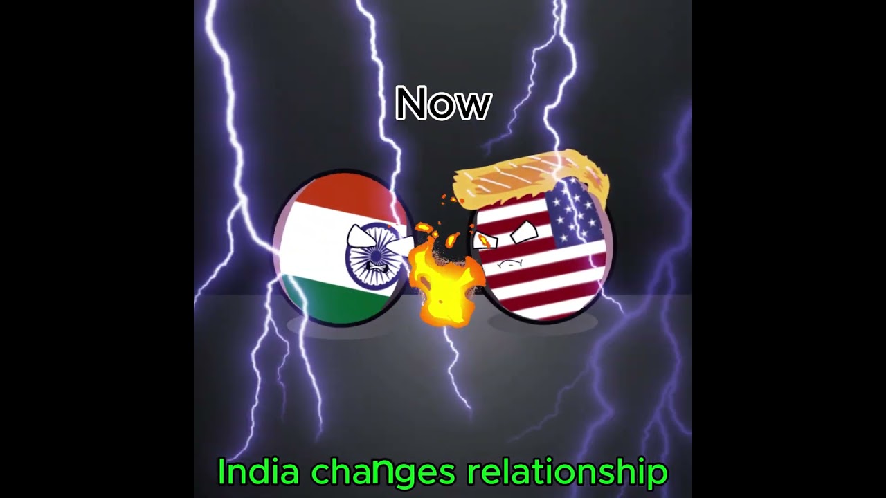India changes relationship  #countryballs  #usa #india #relationship #china #iran #bangladesh
