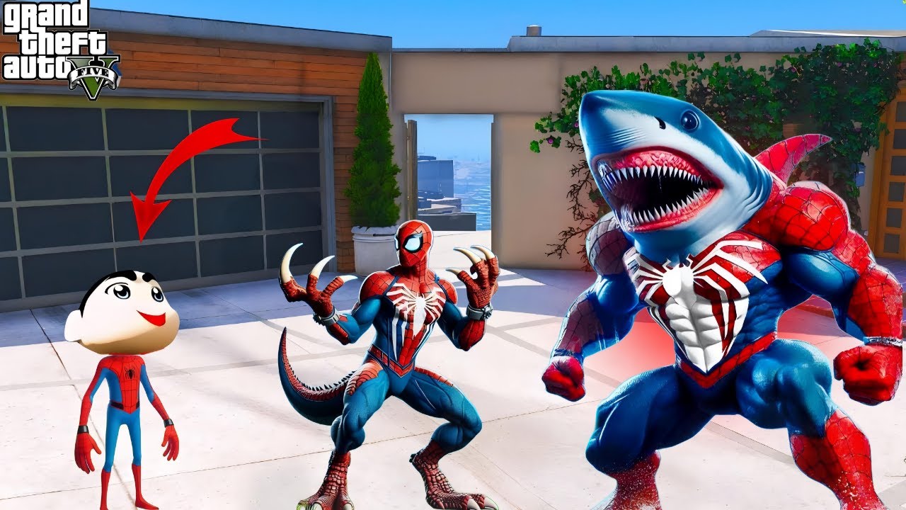 GTA 5 : Franklin & Shinchan Become a SPIDERMAN😱🕸 | Gta 5 tamil | Gta 5 mods