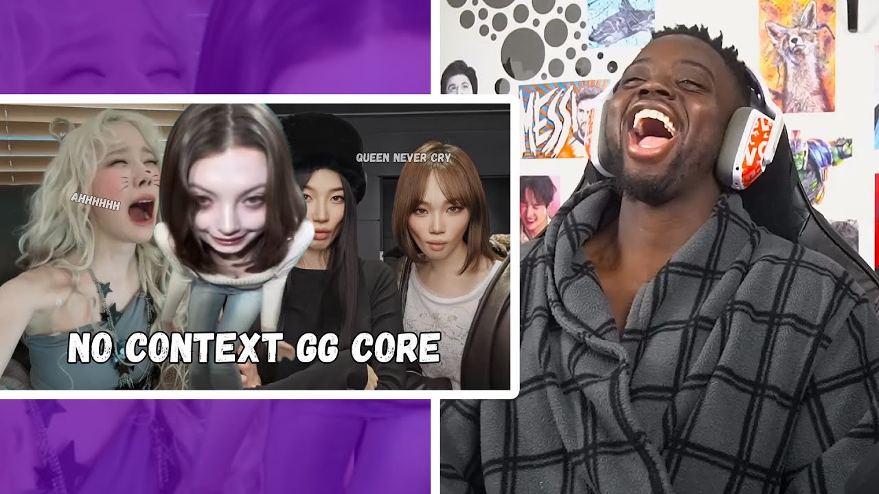 MUSALOVEL1FE Reacts to no context K pop girl group core be like