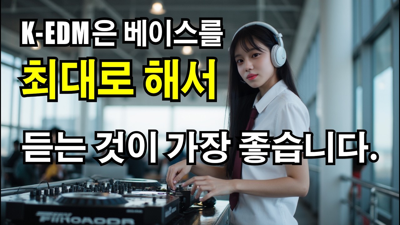 K EDM은 베이스를 최대로 해서 듣는 것이 가장 좋습니다