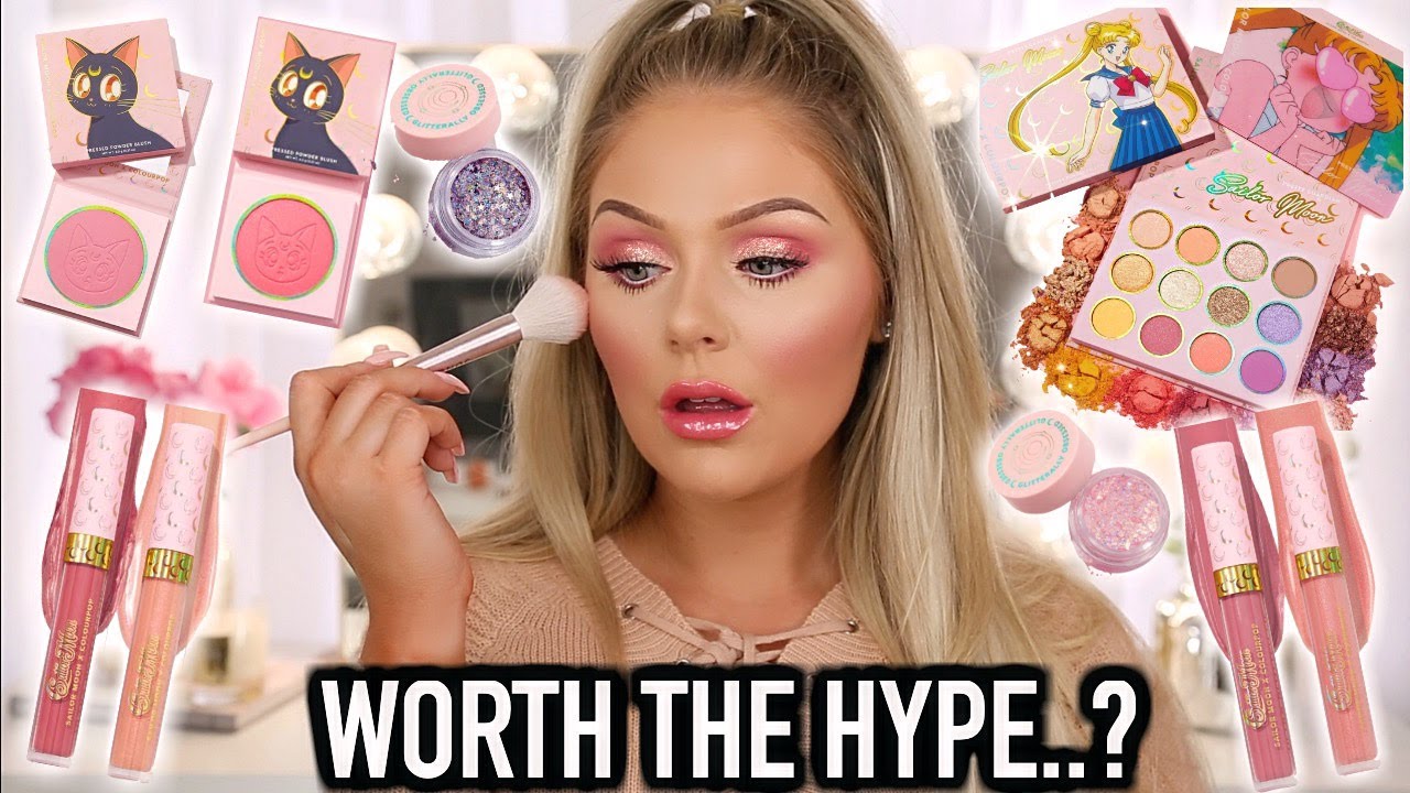 NEW COLOURPOP MAKEUP TESTED | SAILOR MOON x COLOURPOP COLLECTION REVIEW + TUTORIAL
