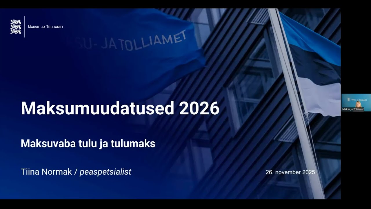 Maksumuudatused 2026