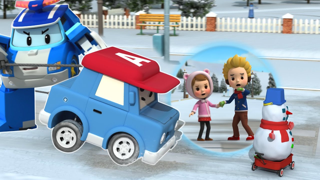 Making a Snowman☃️│Learn about Safety Tips│Winter Snow Play Episode│1 Hour│Robocar POLI TV