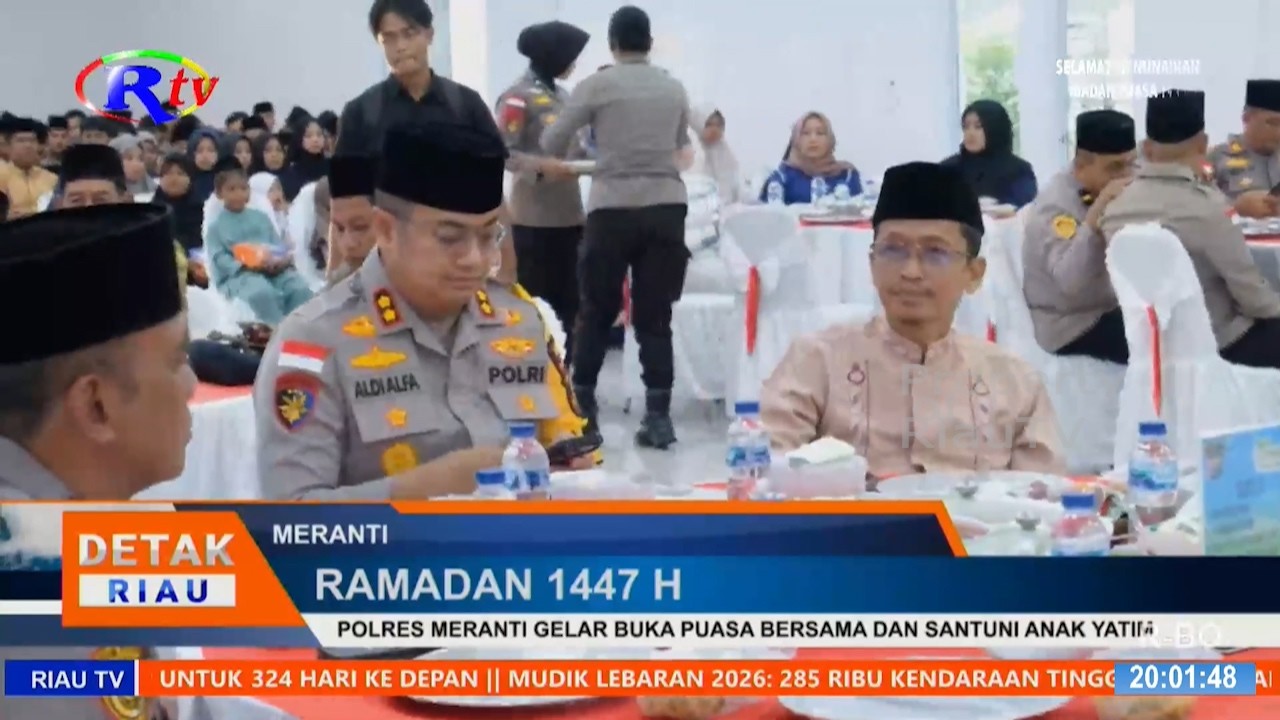POLRES MERANTI GELAR BUKA PUASA BERSAMA DAN SANTUNI ANAK YATIM